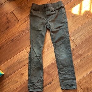 Hanna Andersson Olive Slim Canvas Pants